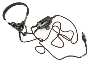 German WH Panzer Model 'B' Throat Microphone