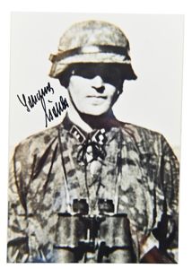 Signature of Waffen-SS KC Recipient 'Johannes Göhler'