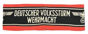 German Volkssturm Sleeve Armband