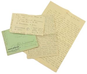 German Waffen-SS Feldpost Letter with Envelop