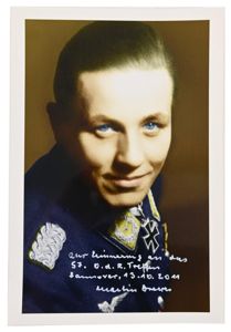 Signature of Luftwaffe KC Recipient 'Martin Drewes'