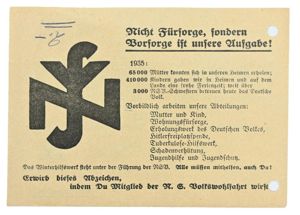 German Third Reich Period Certificate of receipt for broadcasting fee