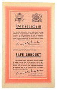 Allied Droppingflyer 'Safe Conduct'