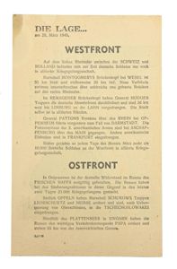 Allied WW2 Droppingsflyer 'Westfront/Ostfront'
