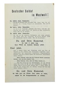 Allied WW2 Droppingsflyer 'Westwall'