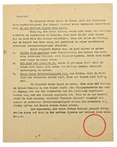 Allied WW2 Droppingsflyer 'Kamarad'