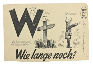 Allied WW2 Droppingsflyer 'Wie Lange Noch?' Part 10