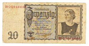German Third Reich period Banknote