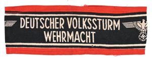 German Volkssturm Sleeve Armband