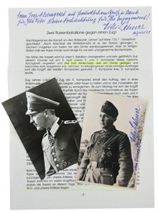 Signature of Wehrmacht Heer KC Recipient 'Wilhelm Lehner'