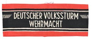 German Volkssturm Sleeve Armband