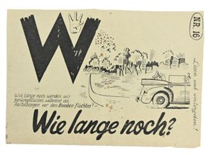 Allied WW2 Droppingsflyer 'Wie Lange Noch?' Part 16