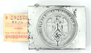 German Hitler Youth Beltbuckle with Paper Tag