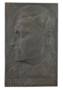 German Wall Plaque 'Reichsminister Goring'