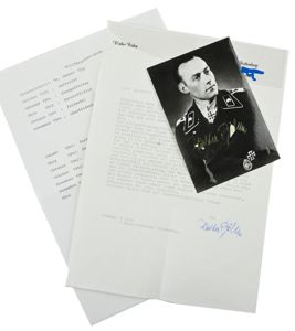 Signature of Wehrmacht Heer KC Recipient 'Walter Böhm'
