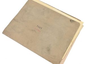 German POW Camp Administration Map 'Lager Marie' Sandersdorf I.G. Farben