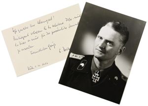 Signature of Wehrmacht Heer KC Recipient 'Engelbert Bockhoff'
