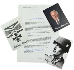 Signature of Wehrmacht Heer KC Recipient 'Friedrich Müller-Rochholz'