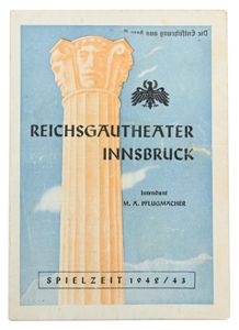 Austrian Reichsgau Theather Innsbruck Programbook December1942