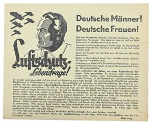 German Luftschutz Flyer 'Goring'