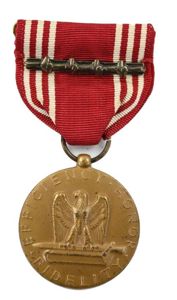 US WW2 Good Conduct medal with Bronze Clasp 5th Hitch
