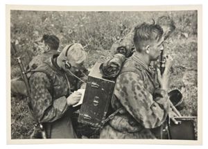 German Waffen-SS Kriegsberichter Postcard 'Unsere Waffen-SS'