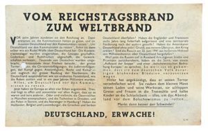 Allied WW2 Droppingsflyer 'Deutschland Erwache'