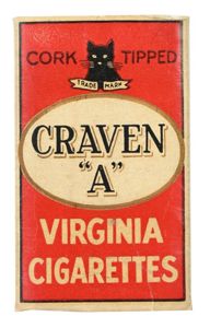 British WW2 Period 'Craven A' Virginia Cigarettes Tin box