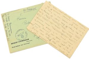 German Waffen-SS Feldpost Letter with Envelop