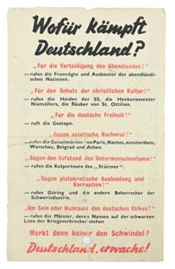 Allied WW2 Droppingsflyer 'Deutschland Erwache'