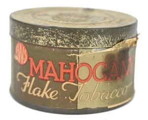 British WW2 Mahogany Tabacco Tin Can