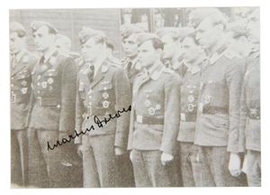 Signature of Luftwaffe KC Recipient 'Martin Drewes'