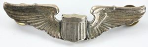USAAF WW2 Sterling Pilot Wing