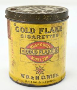 British WW2 Gold Flake Cigarettes Tin Can