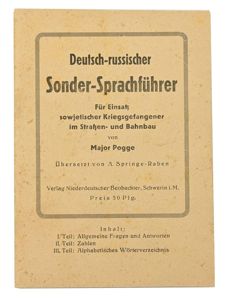 German WW2 POW Language Booklet