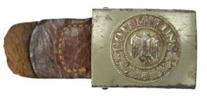 German WH Beltbuckle with Tab 'JFS' 1941