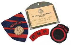 British WW2 Berlin Occupation Grouping