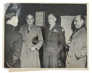 USAAF WW2 Press Photo 'USAAF Leaders in Italy'