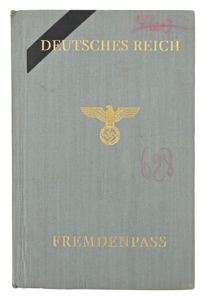 German Third Reich Foreigners Passport