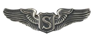 USAAF Sterling Silver Service Pilot Wing