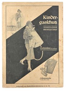 German Third Reich Period Children Gasmask Manual