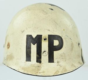 US WW2 Military Police Winter Camo M1 Helmet Liner