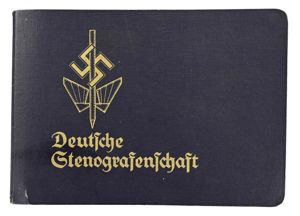German Third Reich NS Stenografenschaft Membercard