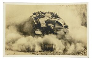 German Third Reich Panzer Postcard