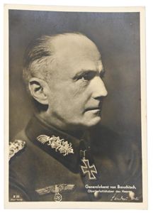 German WH Generaloberst Postcard 'von Brauchitsch'