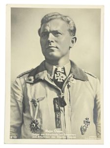 German Knight's Cross recipient Postcard 'Major Oesau'
