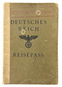 German Third Reich Travel Pass 'Rhein Schipper'