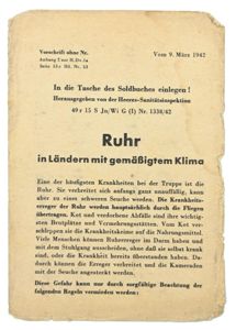 German WH instruction leaflet 'Ruhr'