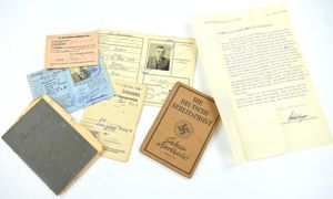 German Third Reich Paper Document set 'Stettin'