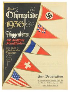 German Third Reich Olympics 1936 merchandise Flyer